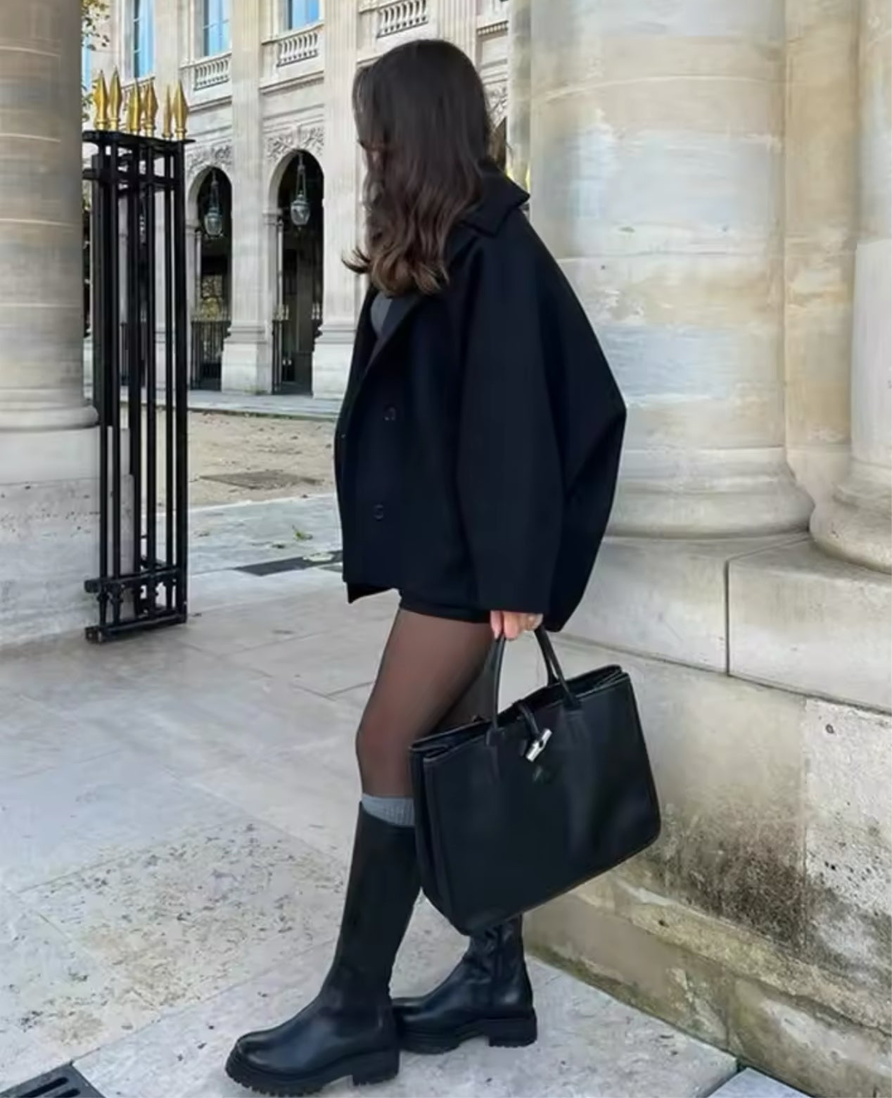 Majamode | Wełniany płaszcz oversize